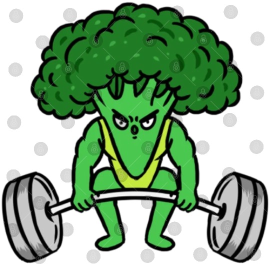 Weightlifting Broccoli For Broccoli Lover Digital Files