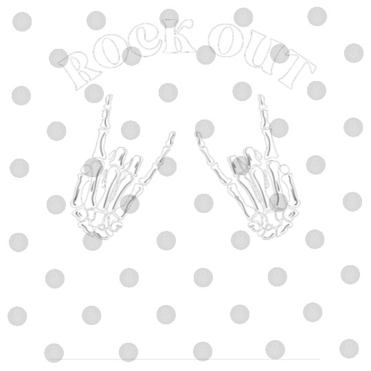 rock out skeleton hand pace sign rock and roll Digital Files