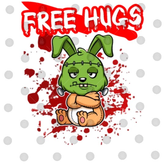 Free Hugs Halloween Sarcasm Scary Creepy Costume Digital Files