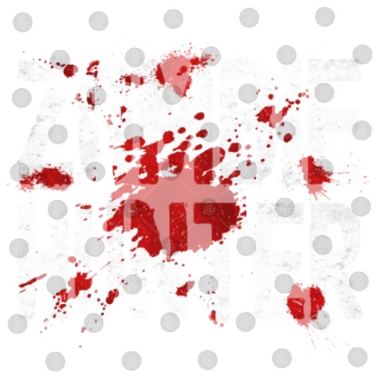 Zombie Hunter Creepy Scary Blood Splatter Zombies Digital Files
