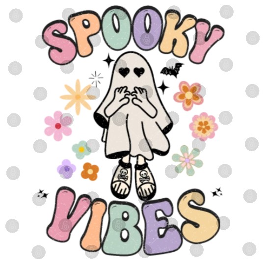 Spooky Season Retro Vintage Floral Halloween Digital Files