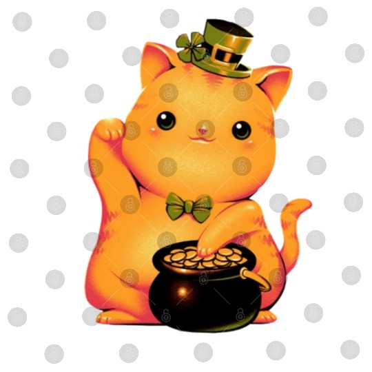 cat Irish Lucky Cat Digital Files