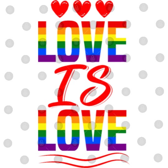 Love is Love Rainbow LGBT Tolerance Gay Peace Digital Files