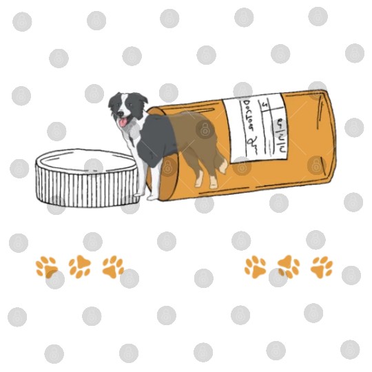 My Border Collie Is My Happy Pill Dog Lover Puppy Digital Files