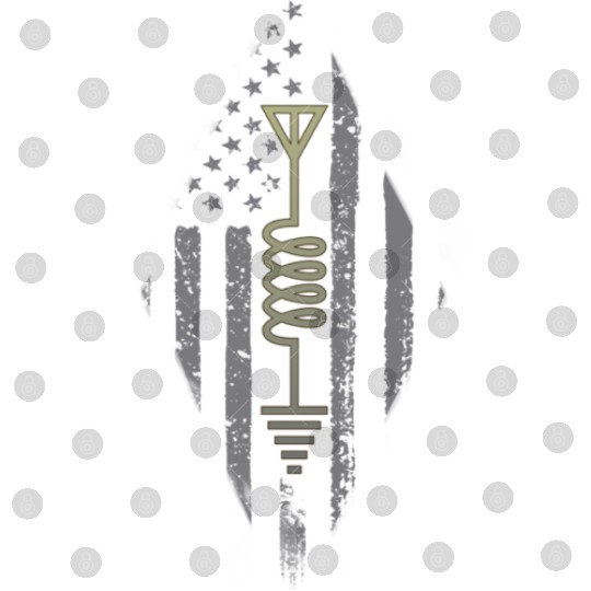 Ham Radio Operator US Flag Art Digital Files