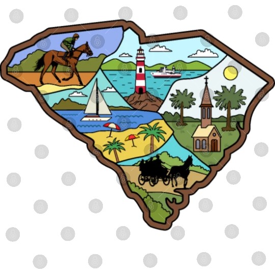 Vintage Charleston Columbia South Carolina Map Digital Files