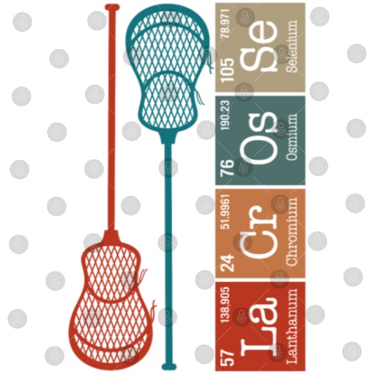 Lacrosse Periodic Table Element Digital Files, Lacrosse