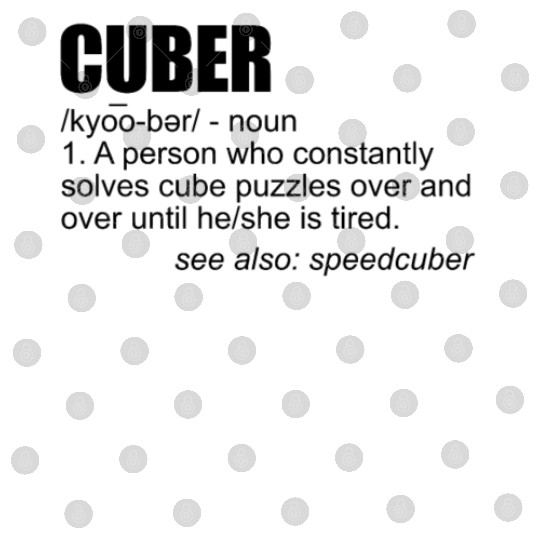 Cuber Definition Puzzle Solving Cube Speed Cubing Digital Files