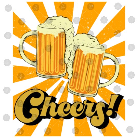 Cheerful Beer Mug Celebration Design Digital Files