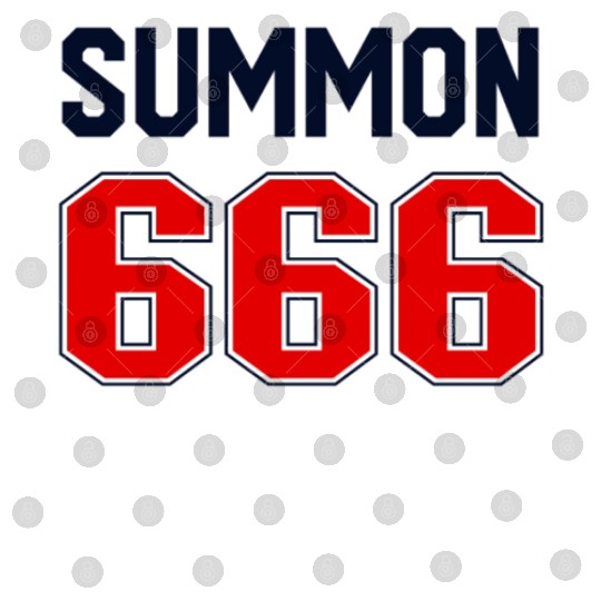 Summon 666 Jersey Satanist Devil Worshipper 666 Digital Files