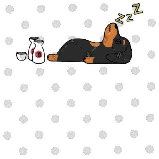 Dachshund Sake Drunk Digital Files