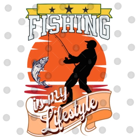 Fishing fish lifestyle fisherman fishing rod Digital Files