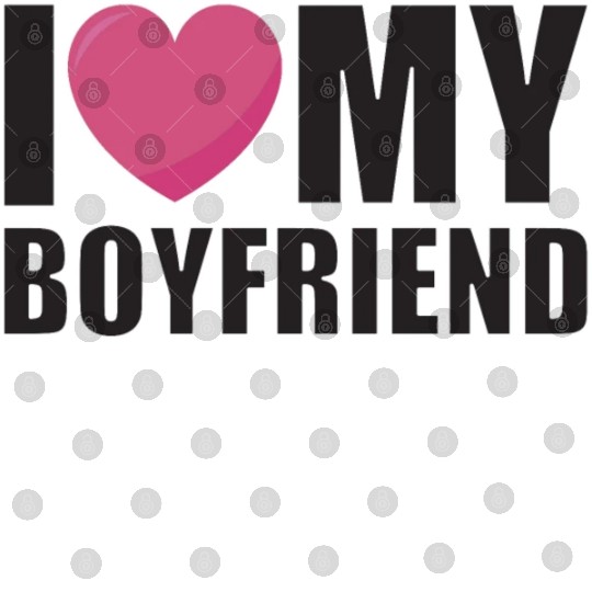 I LOVE MY BOYFRIEND valentinesday couple Digital Files