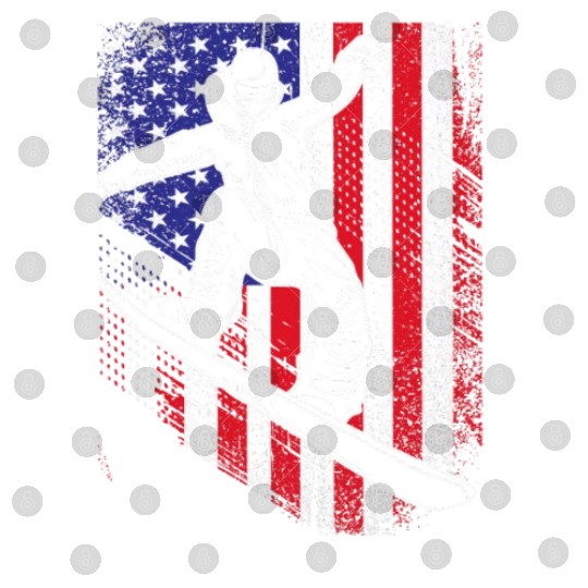 Patriotic Snowboarder American Flag Snowboarding Digital Files