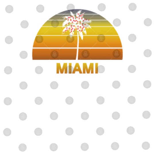 Miami Florida Palm Tree Christmas Lights Family Digital Files