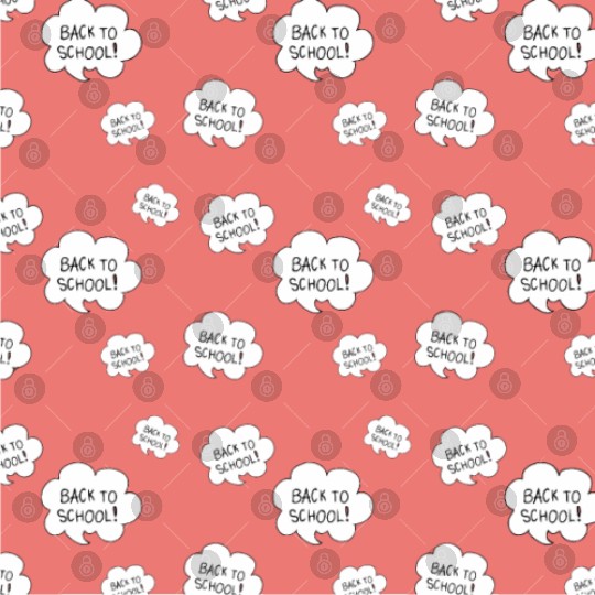 BACK TO SCHOOL SEAMLESS PATTERN Digital Files