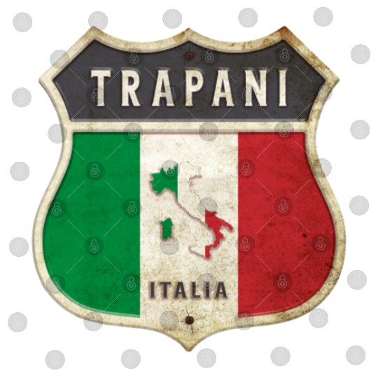 Trapani Italy coat of arms flags design Digital Files
