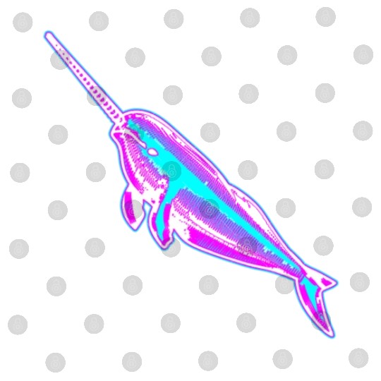 Synthwave Narwhal Digital Files