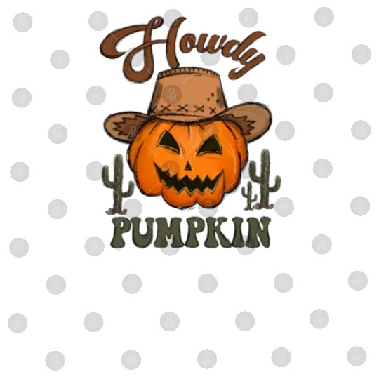 Fun Halloween Designs Howdy Pumpkin Digital Files