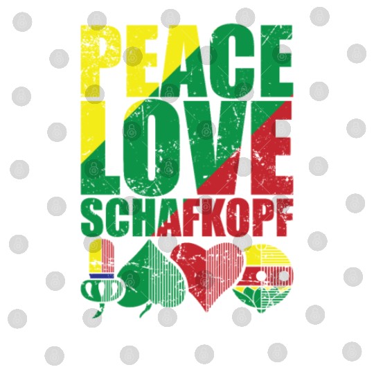 Peace Love Sheepshead Card Game Playing Card Digital Files