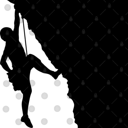 Rock climbing mountaineering silhouette Digital Files