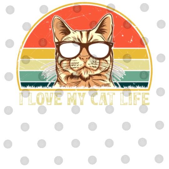 Funny Cat Owner - I Love My Cat Life - Funny Cat Digital Files