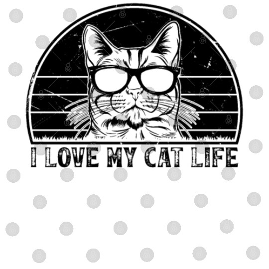 Funny Cat Owner - I Love My Cat Life - Cat Lover F Digital Files