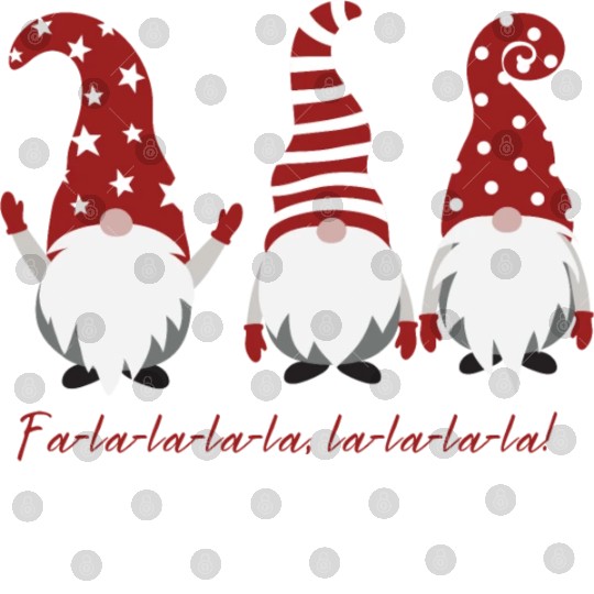 Three Christmas Dwarfs - Fa la la la la la la la Digital Files
