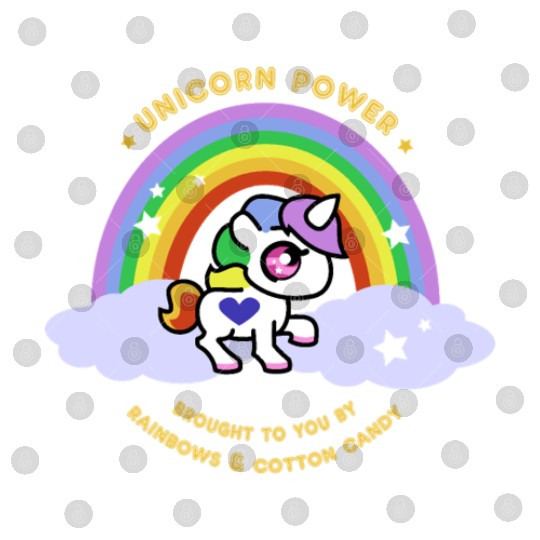 Unicorn Power by Rainbows and Cotton Candy Digital Files