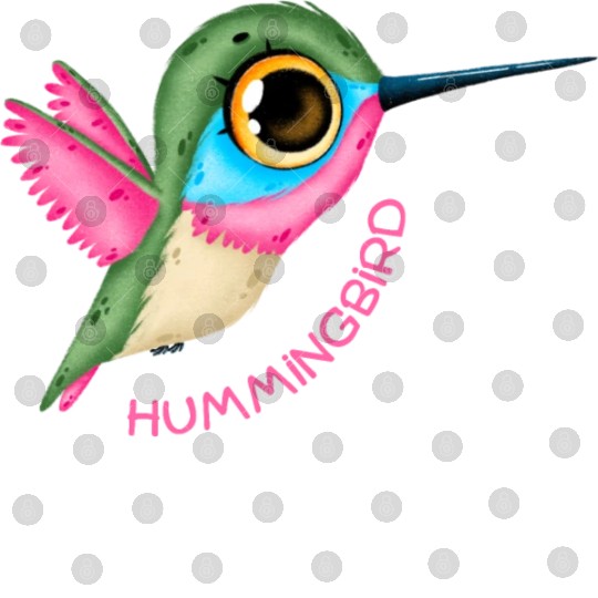 Pink Hummingbird Digital Files