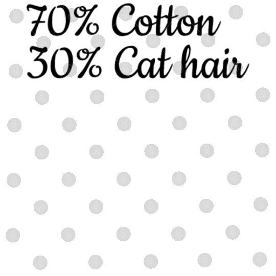 Funny Cat Meme I 70% Cotton 30% Cat Hair I Funny C Digital Files
