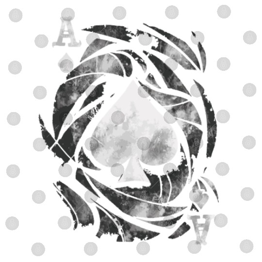 Ace Of Spades card Grunge Distressed Digital Files