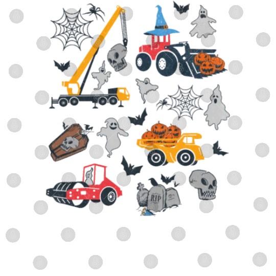 Spooky Construction Vehicles Digital Files