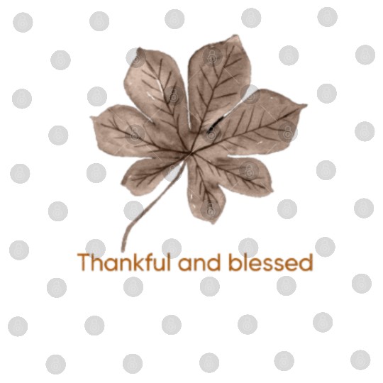 THANKFUL AND BLESSED THANKSGIVING design style Digital Files