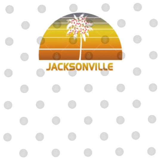 Jacksonville Florida Palm Tree Christmas Lights Digital Files