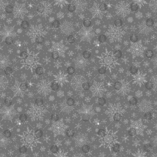 Grey Snowflakes Pattern Digital Files