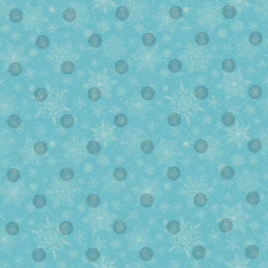 Teal Snowflakes Pattern Digital Files