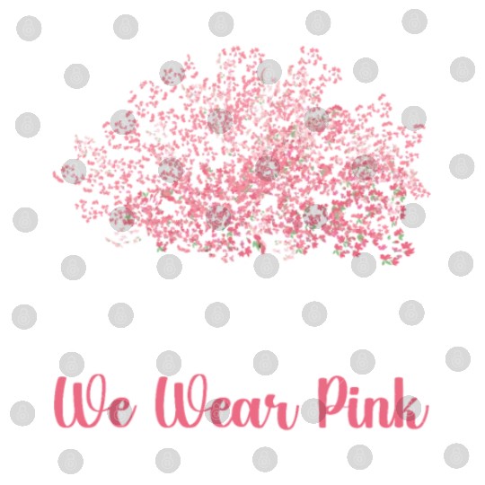 In October We Wear Pink Breast Cancer Awareness Digital Files