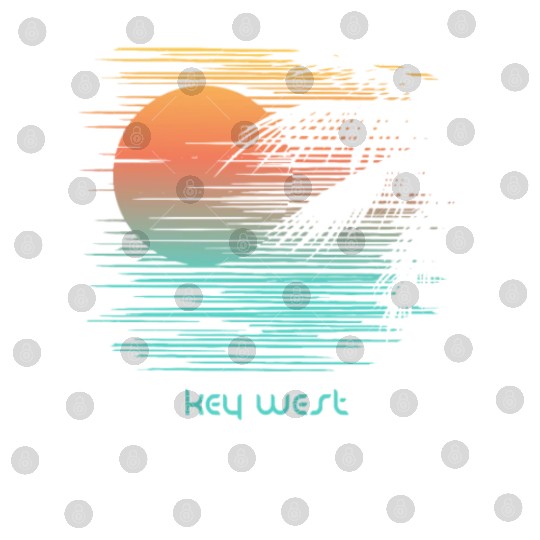 Artistic Key West Florida Palm Tree Vacation Digital Files