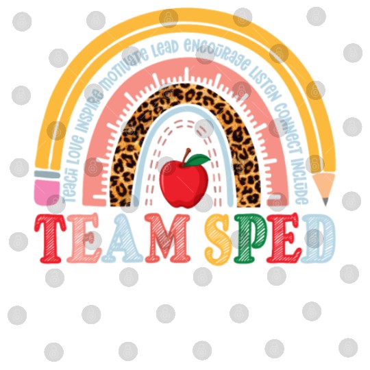 Team SPED Teacher Rainbow Digital Files