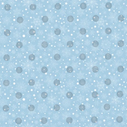 Light Blue Snowflakes Pattern Digital Files