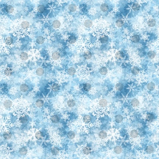 Blue White Snowflakes Pattern Digital Files