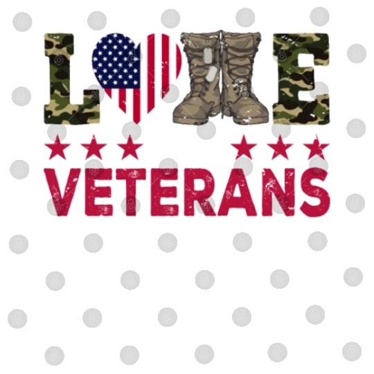 Love US Veteran Veterans Day Patriotic American Fl Digital Files