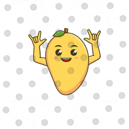 Funny This Is My Human Costume Mango Fruit Lover Digital Files
