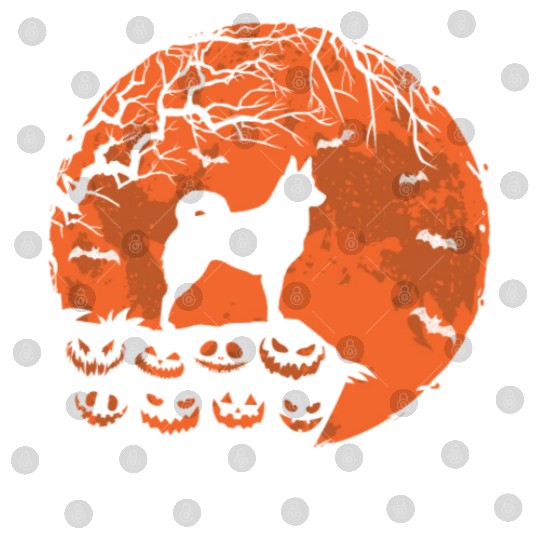 Icelandic Sheepdog And Moon Halloween Dog Lover Digital Files