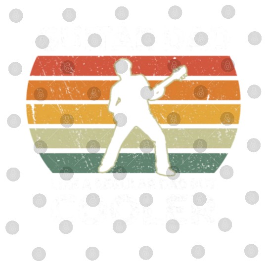 Retro Guitar Dad Like A Regular Dad But Cooler Digital Files