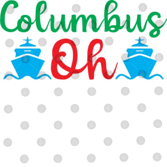 Happy Columbus Day classic Digital Files