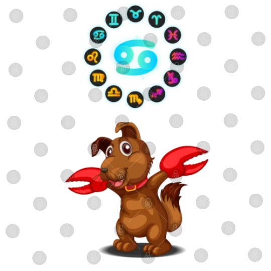 Funny Dog Lover Horoscope Cancer Zodiac Sign Cool Digital Files
