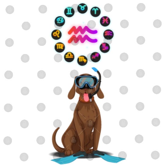 Funny Dog Lover Horoscope Aquarius Zodiac Sign Pun Digital Files