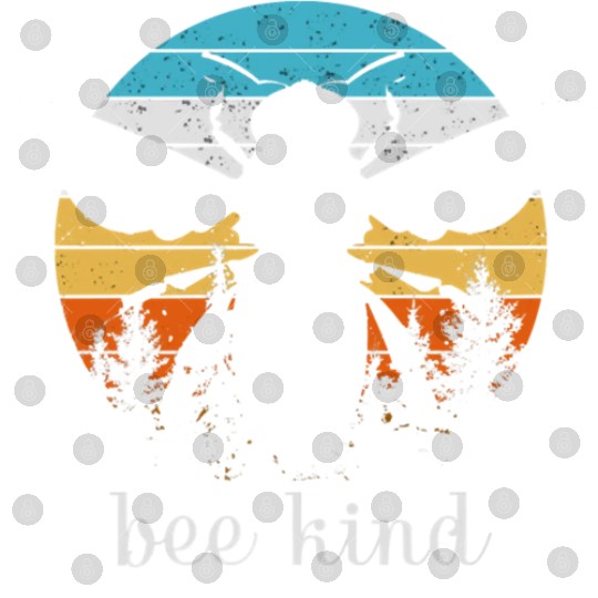 Save the Bees Autumn Sunset Treeline Bee Kind Swea Digital Files